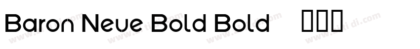 Baron Neue Bold Bold字体转换